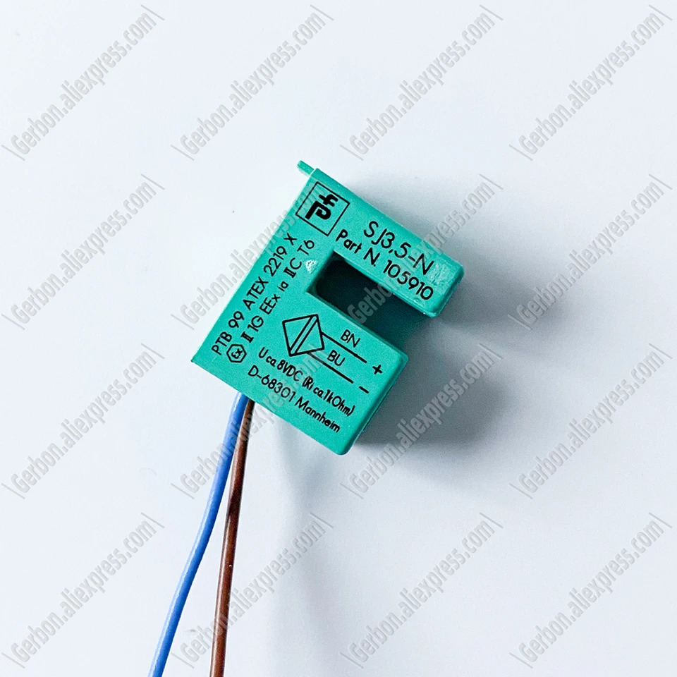 오리지널 P F SJ35-N 유도 슬롯 센서 3.5mm 너비 Pepperl Fuchs 부품 105910 없음
