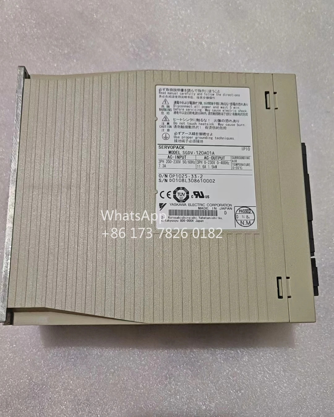 SGDV-120A01A 리퍼 서보 드라이브 1.5kW 기능 OK