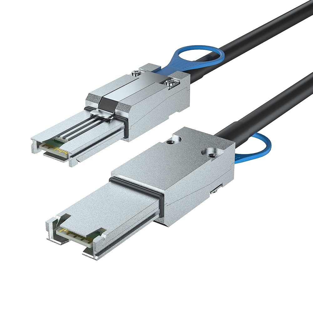 ipolex 외장 미니 SAS HD SFF-8088 1m(3.28피트) 카드 to RAID 및 서버, 컨트롤러용, PCI 하이브리드 케이블, 익스프레스 8088 0.5m - 상세 이미지 3
