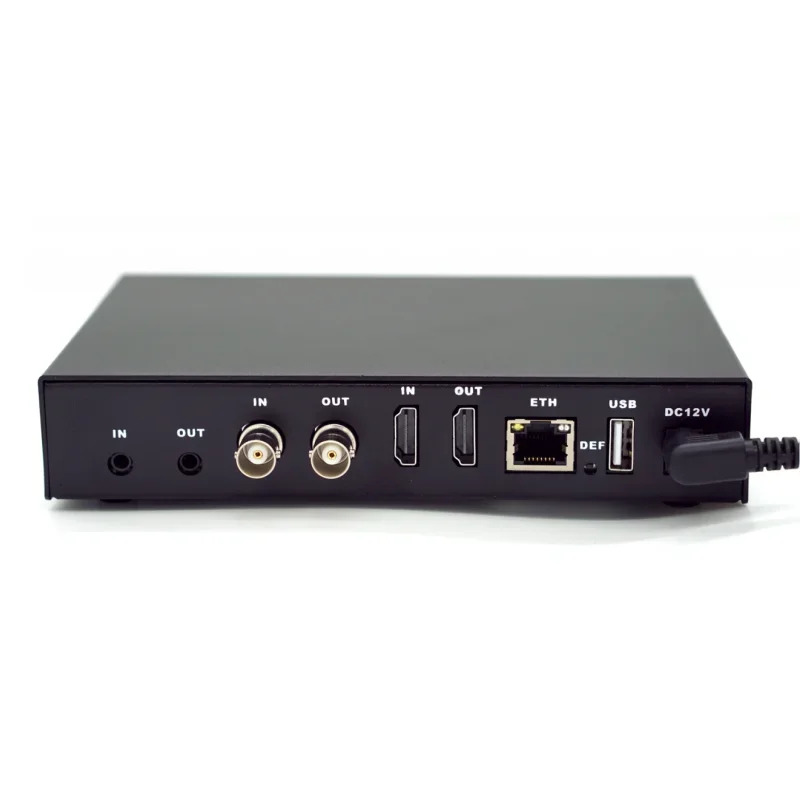 Encsh SDI 인코더 NDI 4K SRT RTMP h265 라이브 방송