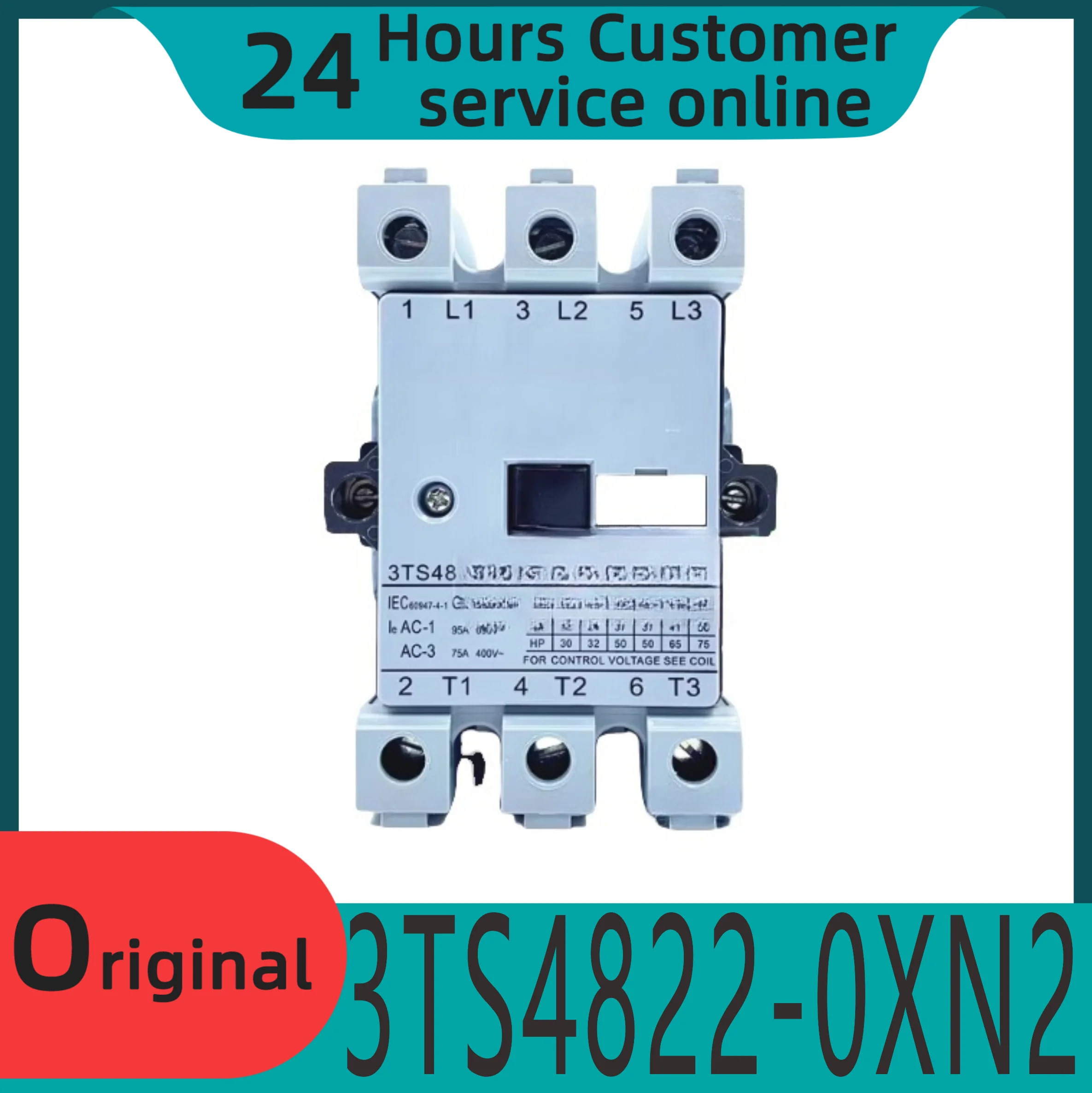 원본 3TS48 AC 접촉기 3TS4822 3TS4822-0XN2 2 개방 220V