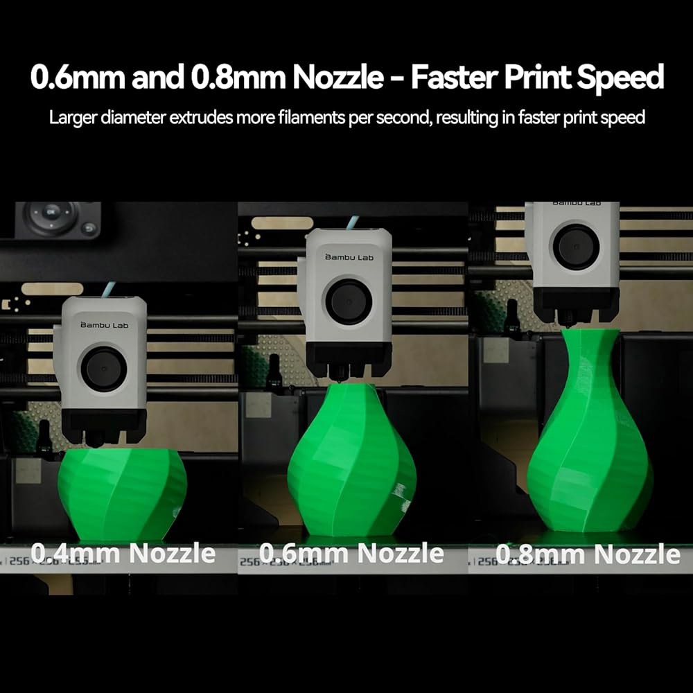 Bamboo Lab A1 미니, 경화 스틸 핫엔드 강화 금속 교체 0.4mm 노즐, 핫엔드, 가열 전체 키트, 블록 압출기 A1 Stainless 0.2mm Hotend - 상세 이미지 2