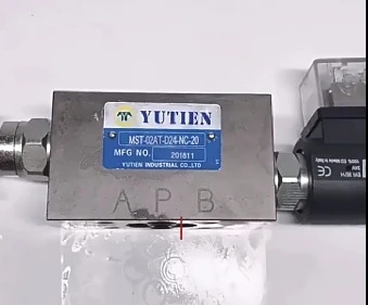 YUTIEN 유압 밸브 MST-02BT-A230-NC-20 MST-02AT-I-A230-NC-20 MST-03AT-D24-NC-20 MST-03BT-D24-NC-20 MST-02