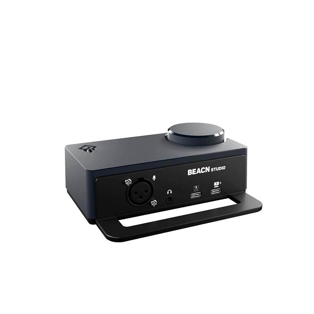 크리에이터를 위한 BeACN Studio u2013 USB XLR 오디오 인터페이스, DSP 마이크 체인, 초저잡음 프리앰프, 뮤틀리 채널 듀얼 PC 및 콘솔 USB-C 연결, - 상세 이미지 2