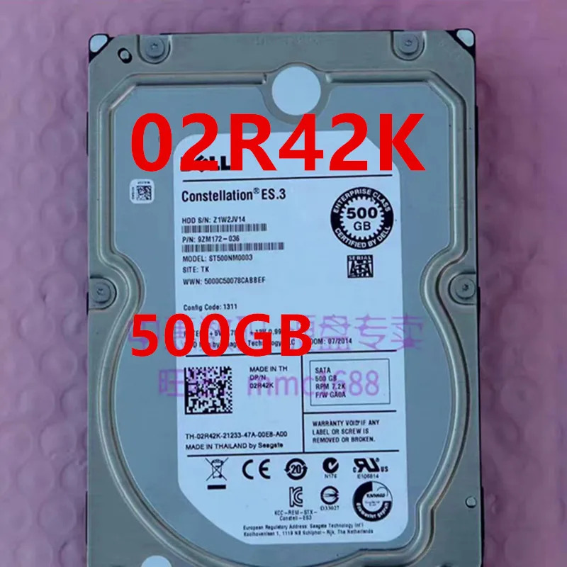 02R42K 2R42K ST500NM0003DELL 500GB SATA 3.5 7200RPM 16MB 서버 HDD거새 하드