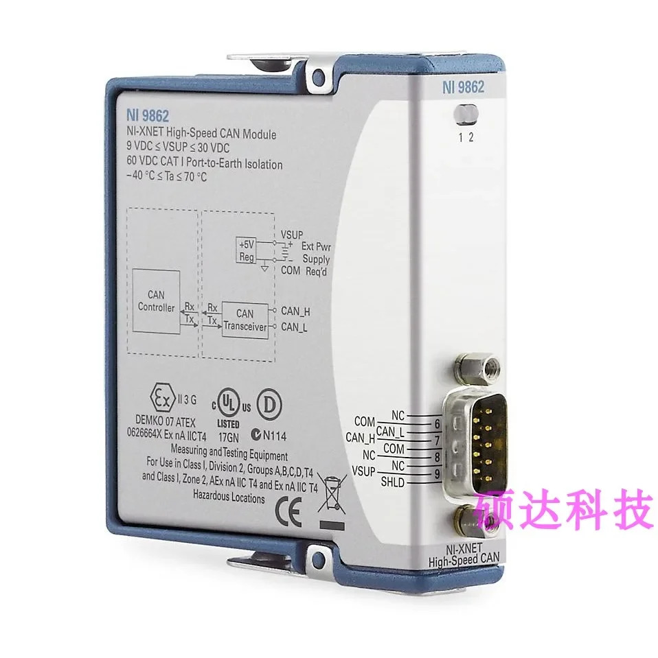 NI 9862 단일 포트 고속 NI-XNET 캔 인터페이스 VIP