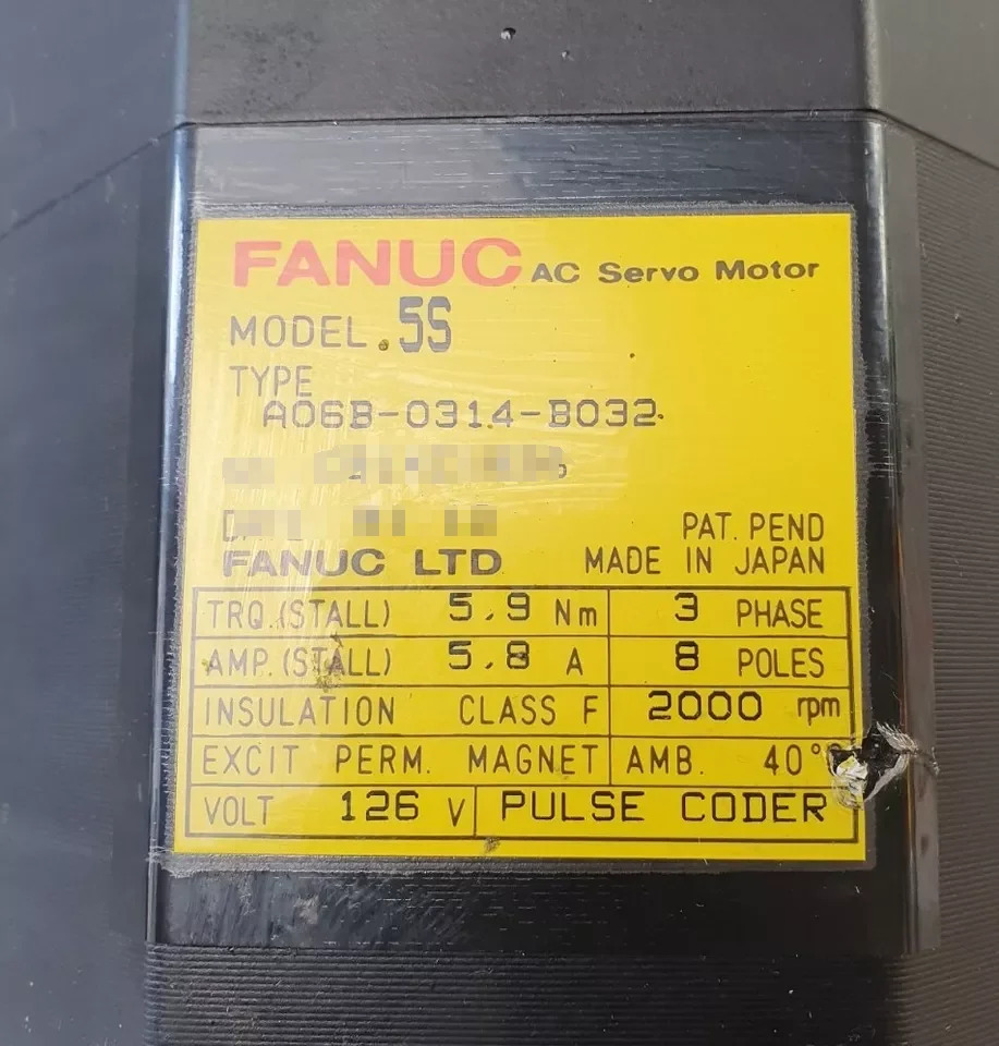 A06B-0314-B032 Fanuc 서보모터 리퍼 완료 Ok A06B 0314 B032