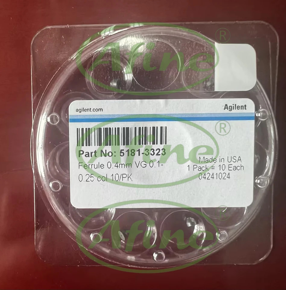 GC/MS 5181-3323 페룰 0.4mm id 15% 흑연/85% 베스펠 0.1-0.25mm 럼 10/pk