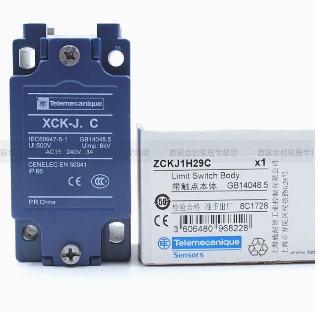SCHNEIDER 리미트 스위치 XCK-J.C ZCKJ1H29C 블루 바디 방형 1 닫힘