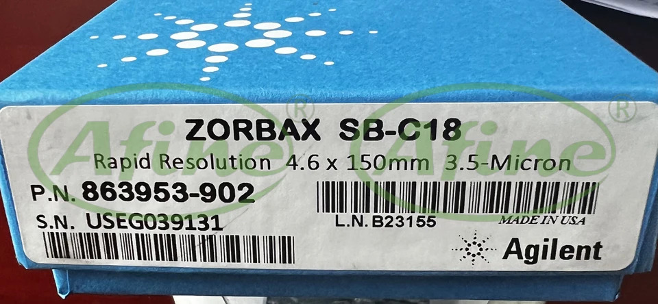 AFINE Agilent ZORBAX RR StableBond C18 컬럼 863953-902 4.6x150mm 3.5 미크론