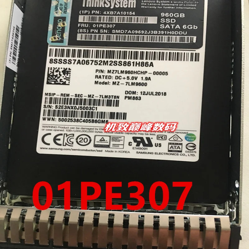Lenovo호환 960GB 1.92TB 2.5 SATA SSD 4XB7A10154 01PE307 4XB7A17090 02JG546 480GB 4XB7A10158 01PE311새