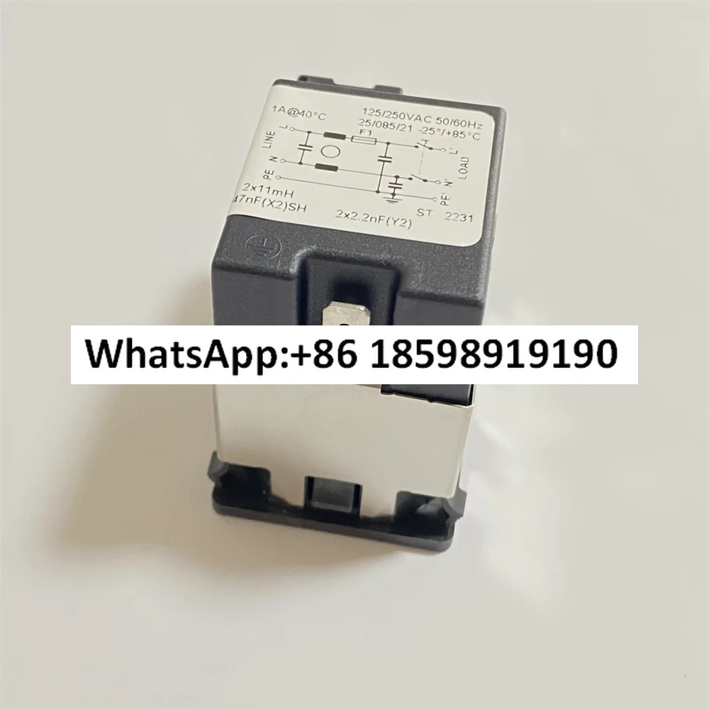 KMF1 1211 11 내장형 필터 소켓  정격 125V AC 1A 2극 스위치