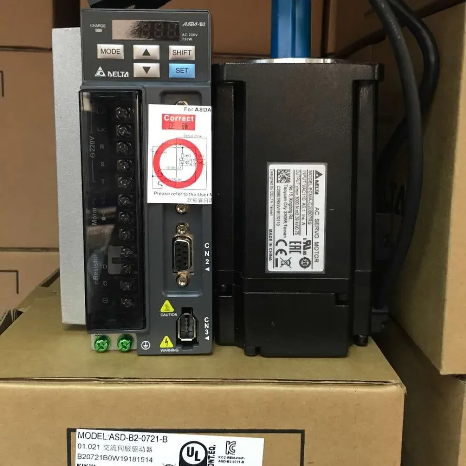 DC 모터 드라이브 ASD-B2-0721-B ECMA-C20807RS 5 m 케이블 포함