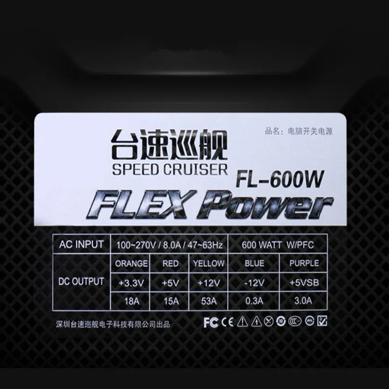 SpeedCruiser S3 K39 K35 M41 M24 FLEX NAS 소형 1U 600W 전원공급장치 -600W FL-600W ENP-7660B 새 PSU