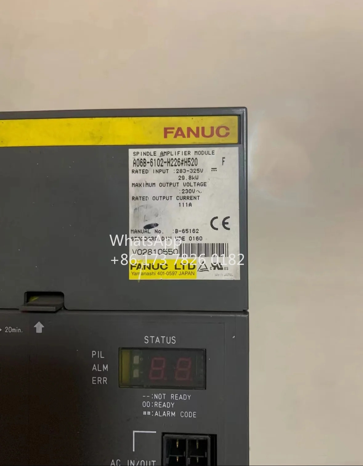 A06B-6102-H226 H520 리퍼 드라이브 작동 기능 OK