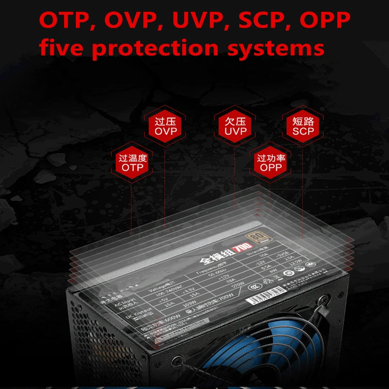 골든 필드 G6 PC PSU 정격 600W 피크 700W 전원공급장치 EPS600ELA80 신