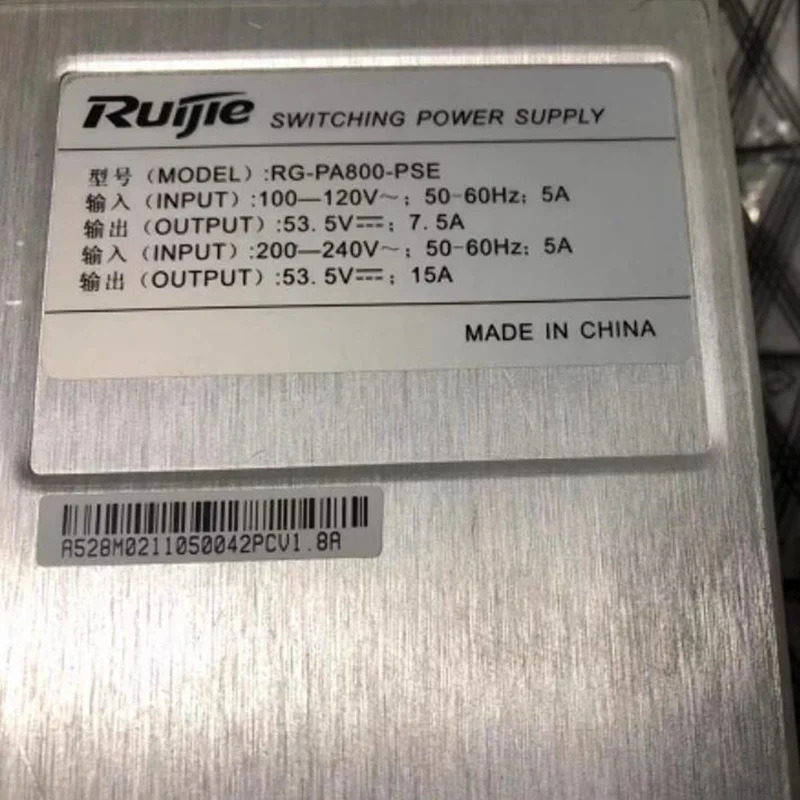 RUIJIE 전원공급장치 RG-PA800-PCE 오리지널 신 800W