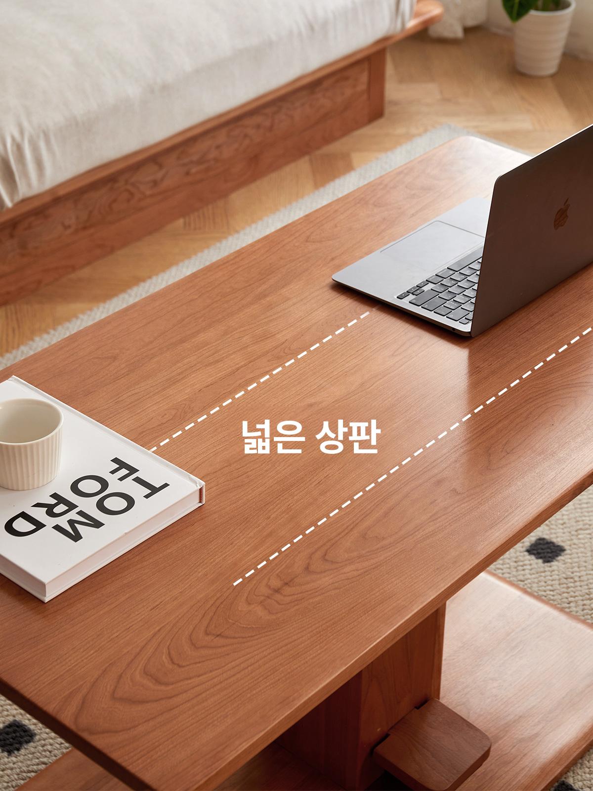 거실 리프트테이블 소파 높이조절 승강식 탁자 좌식 원목 티테이블 모던 - 상세 이미지 5