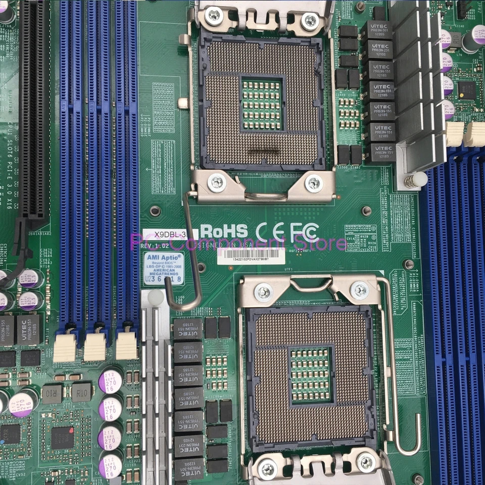 Supermicro 마더보드 LGA1356 지원 프로세서 E5-2400 V2 DDR3 통합 IPMI 2.0 전LAN X9DBL-3F가 포함된 KVM