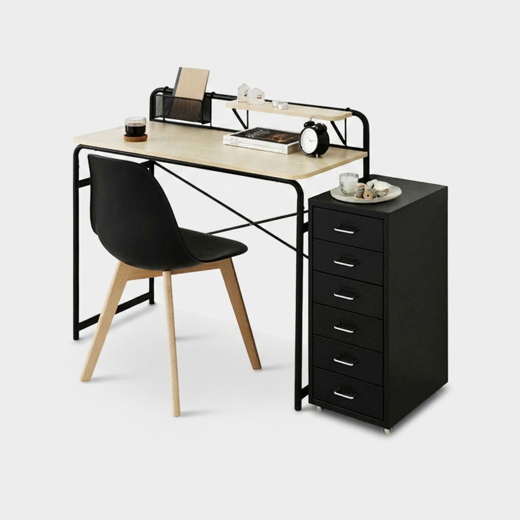 OLLSON 책상 980x460x890mm, 블랙 4322.4148 이미지 4