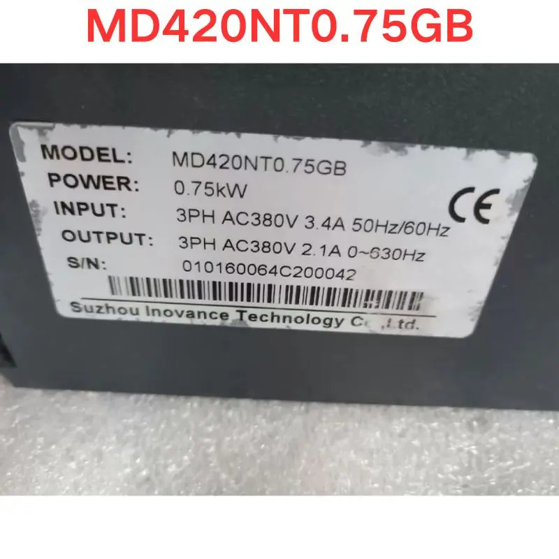 리퍼 Inovance MD420NT0.75GB 주파수 변환기 0.75KW 기능 OK