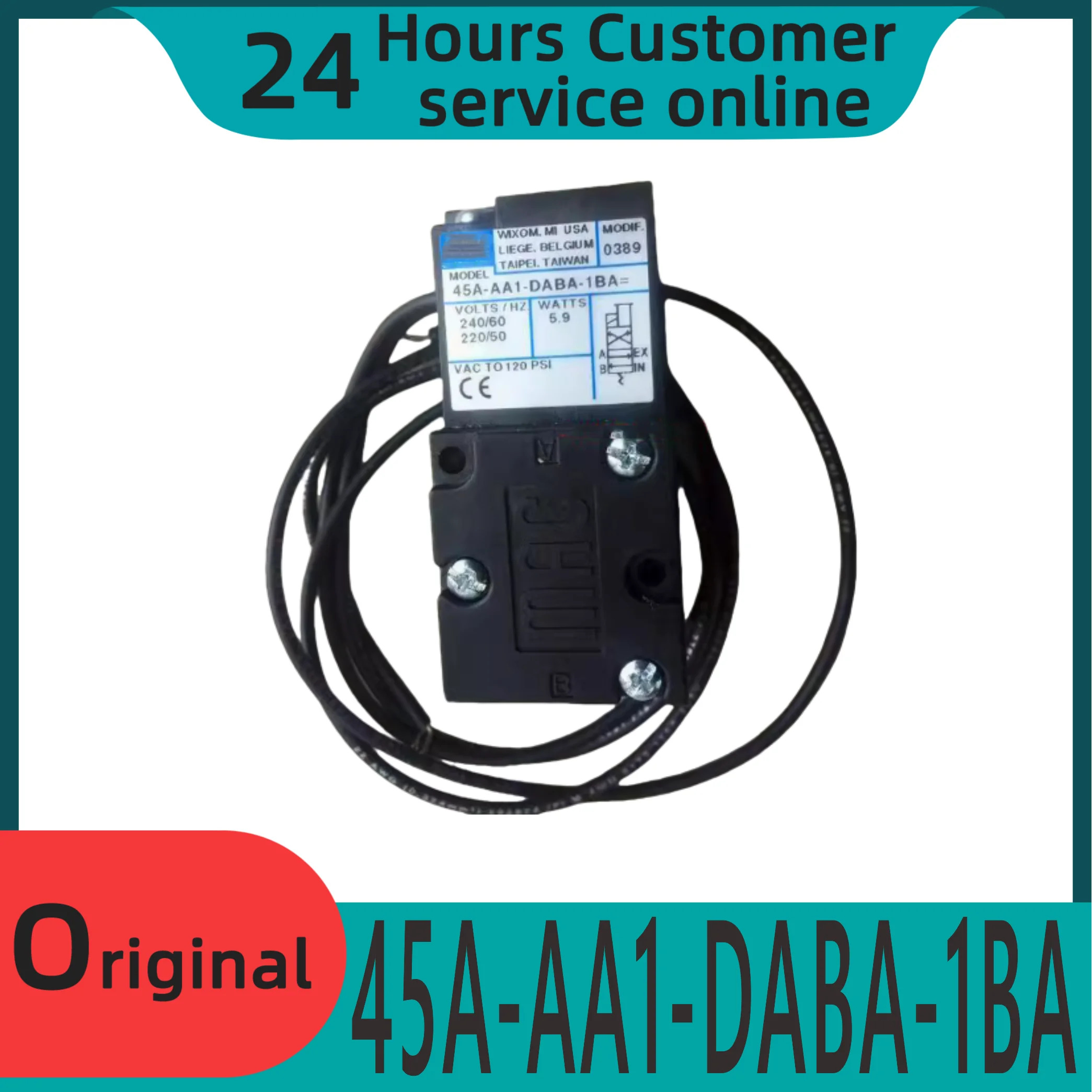 오리지널 솔레노이드 밸브 45A-AA1-DABA-1BA MODIF 0389