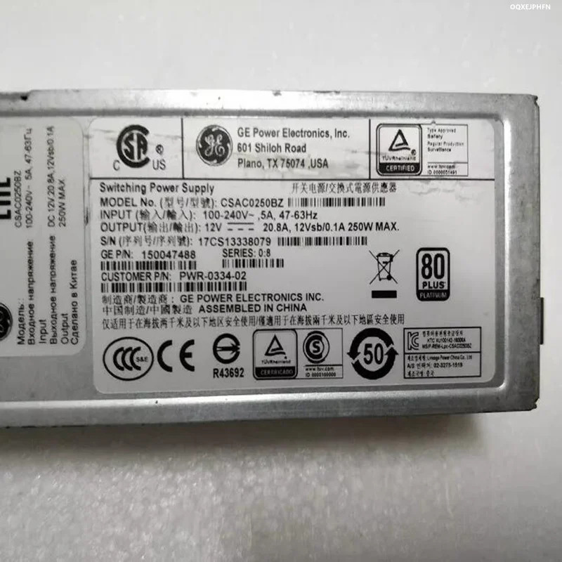 전원공급장치 F5 I2000 I4000 250W CSAC250BZ PWR-0334-02