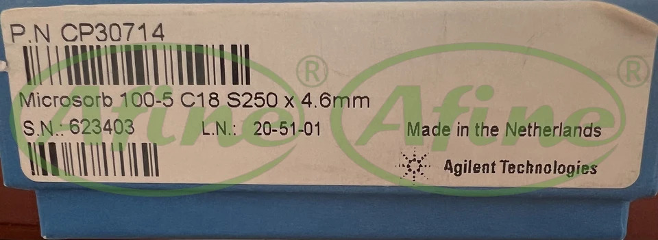 AFINE Agilent Colums 크롬 셉 카트리지 컬럼 하드웨어 CP30788CP30714CP30782 Microsorb 100A 4.6x250mm 5 m