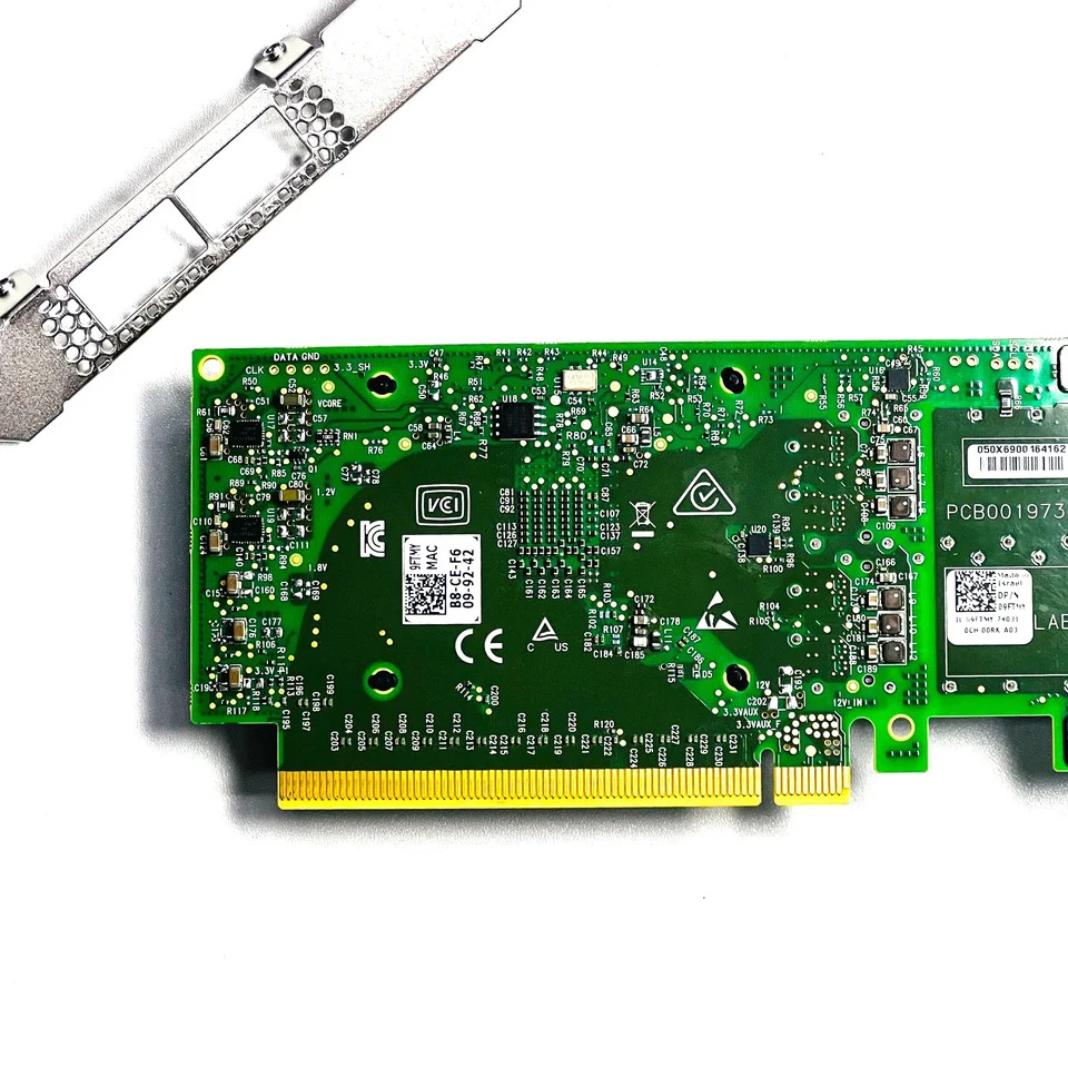 D ell Mellanox MCX516A-CCAT ConnectX-5 듀얼 포트 QSFP28 네트워크 어댑터 9FTMY 100GbE CX516A