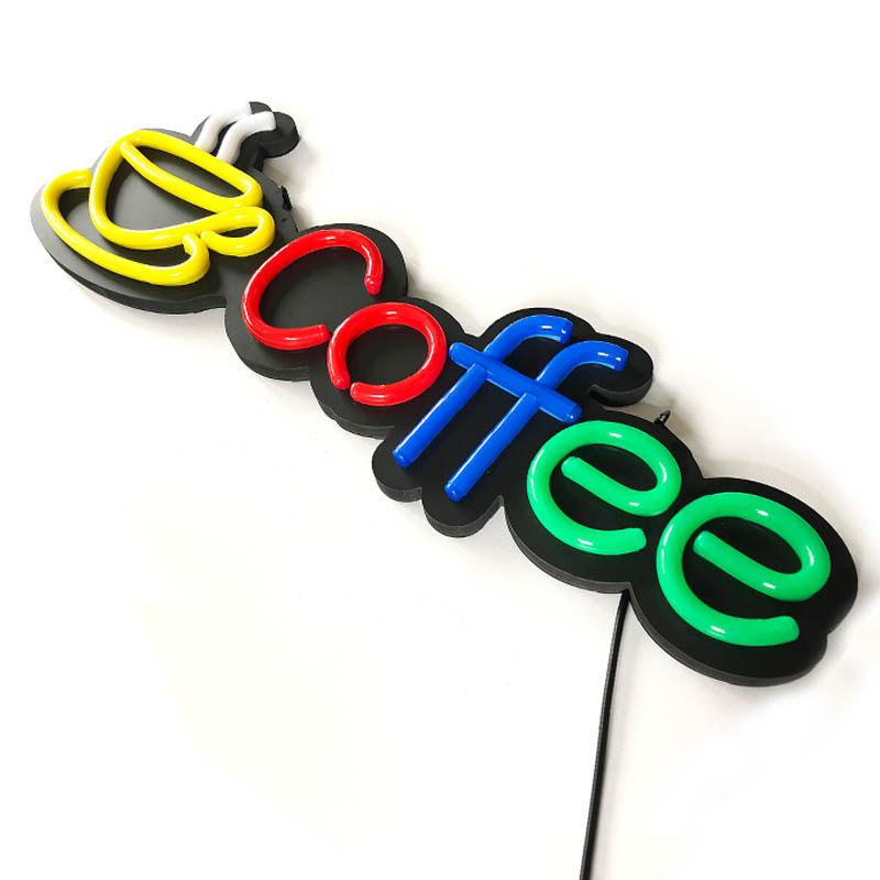 개업선물 전광판 카페 LED 업소용 레터링 사인보드 네온사인 커피숍 간판 라이트 - 상세 이미지 5