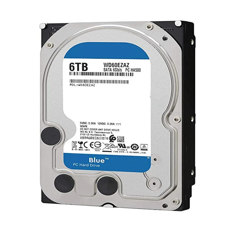 데스크탑 하드 드라이브 WD60EZAZWD Blue 6TB 3.5 SATA 6 Gb/s 256MB 5400RPM새 원본
