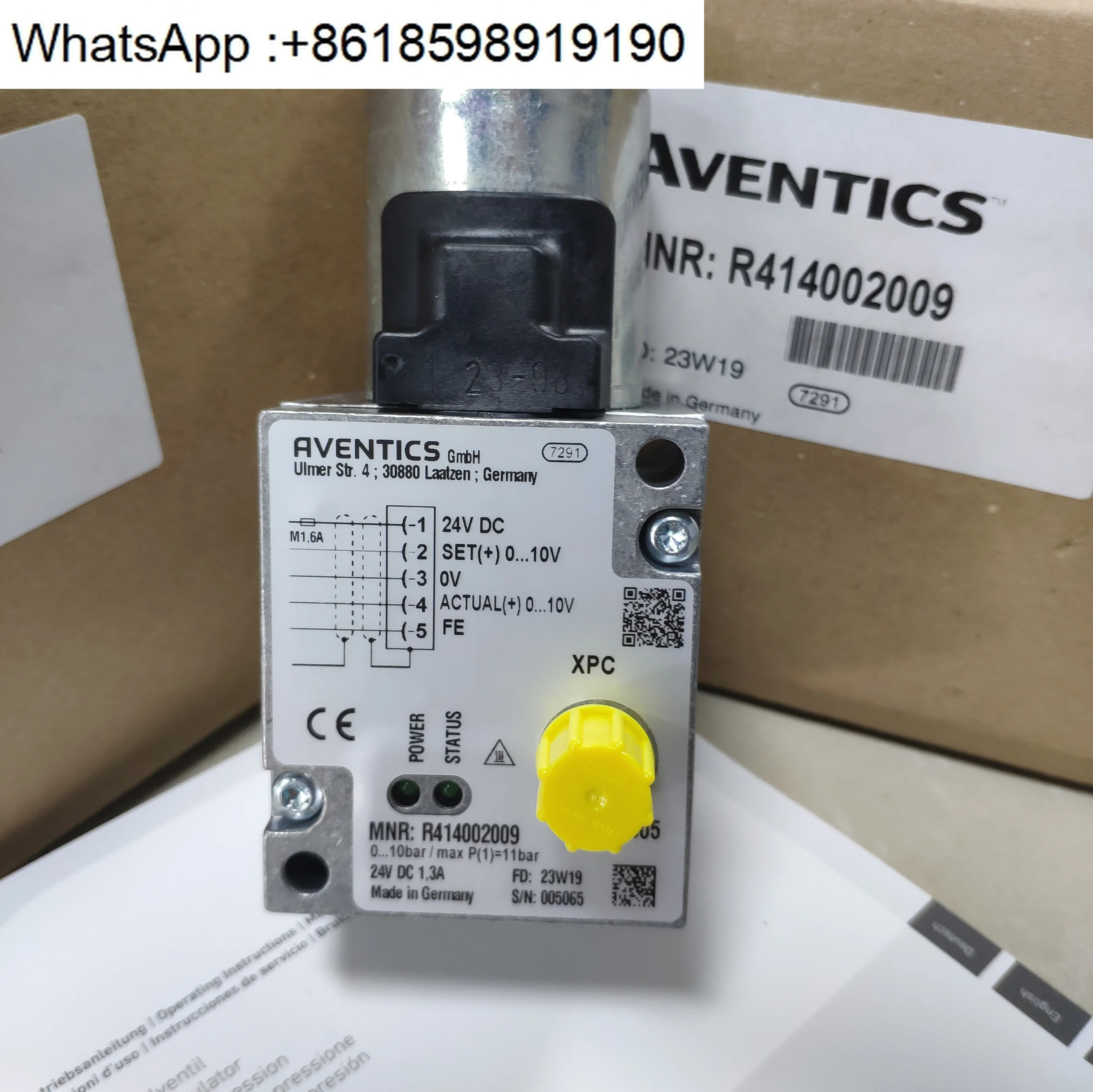 ED05 압력 조절 밸브 R414002009 R414002008 5610141310