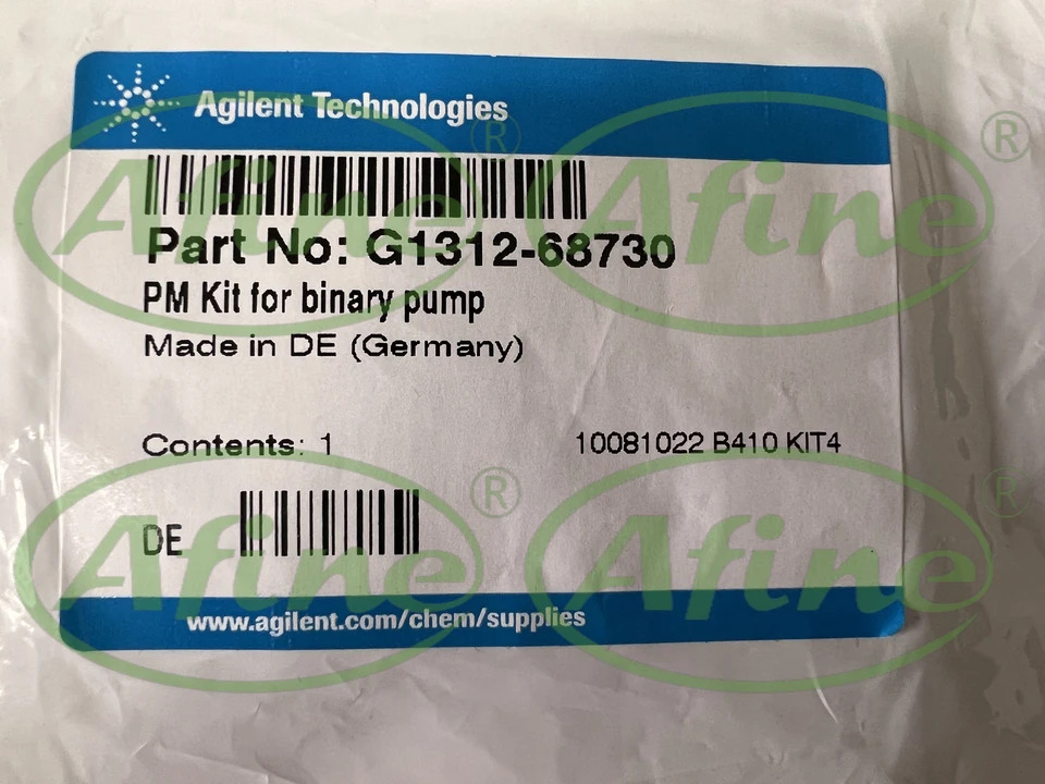AFINE Agilent 수리 부품 G1312-68730 1100/1200 시리즈 바이너리 펌프키트