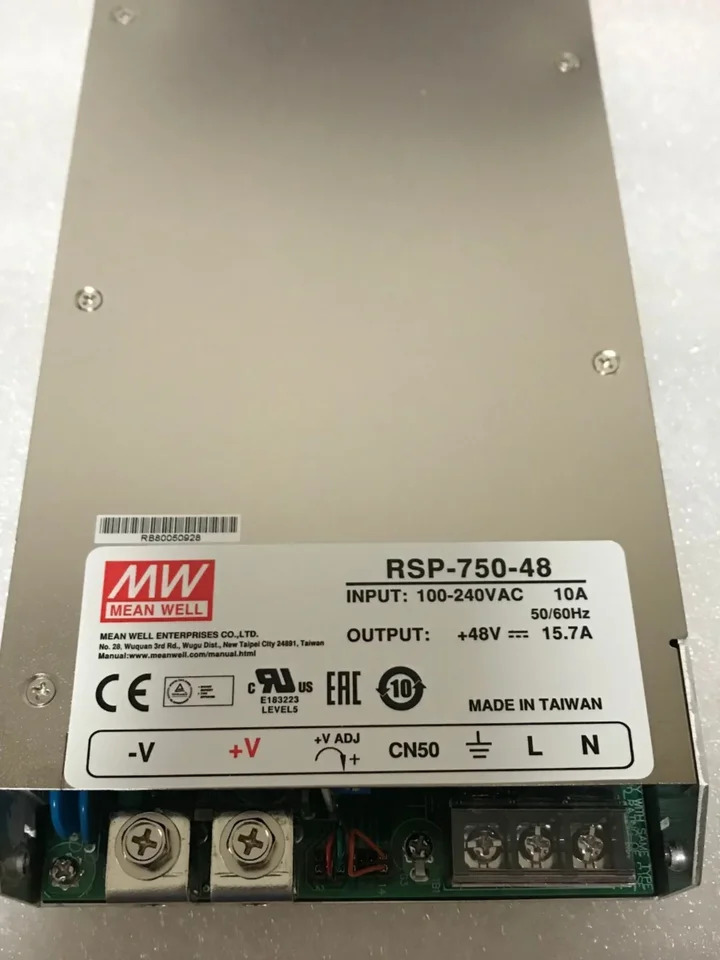 Mingwei RSP-750 스위칭 전원공급장치 SP/S초박형 55V 고전력 교체 24V 5V 12V 15 V 27/48