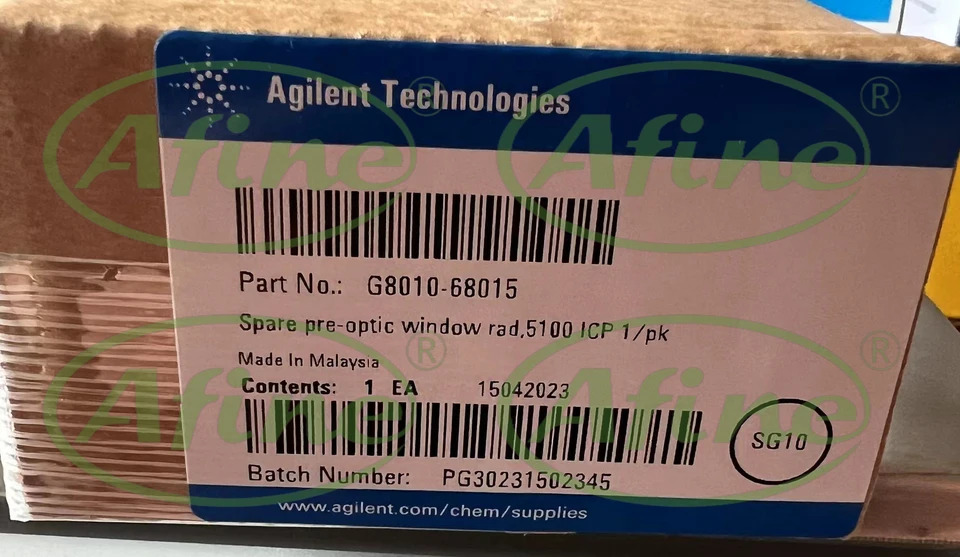 AFINE 사전 콘 윈도우 ICP-OESG8010-68015 방사형 관측 Agilent 5000 시리즈 ICP-OES