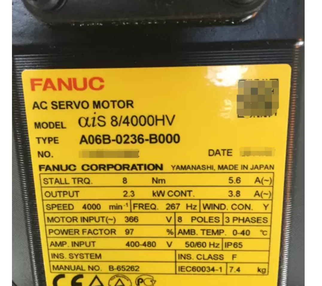 A06B-0236-B000 Fanuc 서보모터 리퍼 완료 Ok A06B 0236 B000
