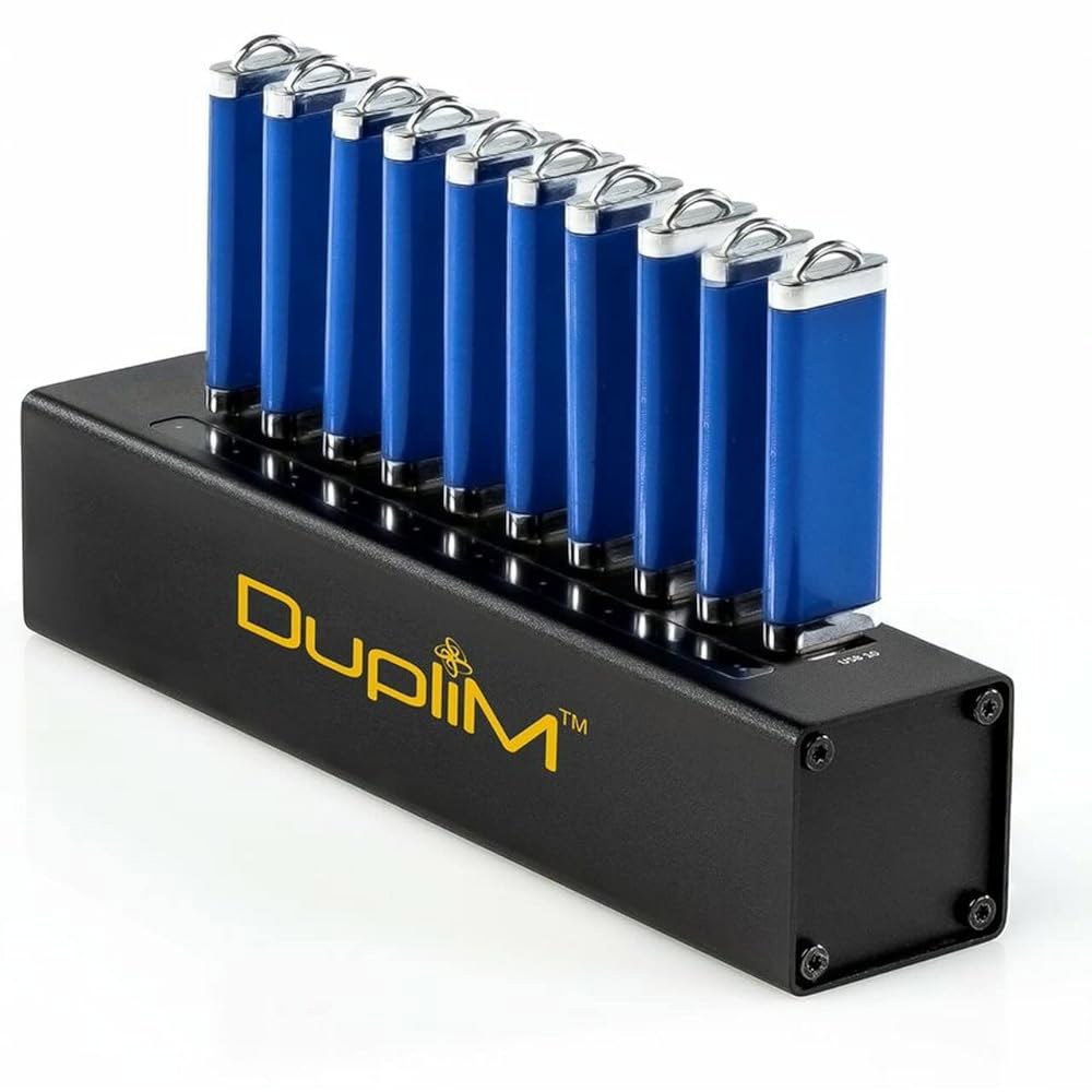 DupliM 1~10 미니 USB 플래시 미디어 썸 MAC 컴퓨터 PC용 및 연결 드라이브 복사기 클로너 컴팩트 버너 복제기 - 상품 이미지