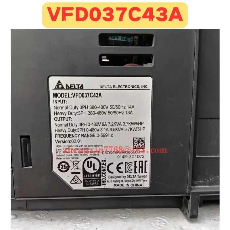 리퍼 주파수 변환기 정상 기능 완료 VFD037C43A