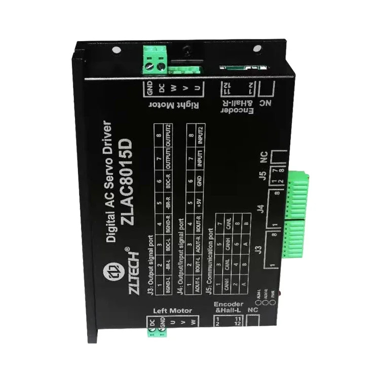 ZLTECH 모바일 로봇브러시리스 AC 서보모터 드라이버 CE RoHS CANopen RS485 3상24V 48V 듀얼 채널 DC 30A 500W
