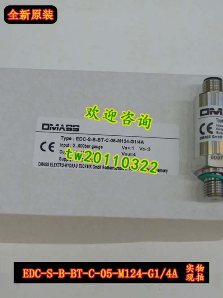 Demas DMASS 압력센서 EDC-S-B-BT-C-05-M124-G1/4A