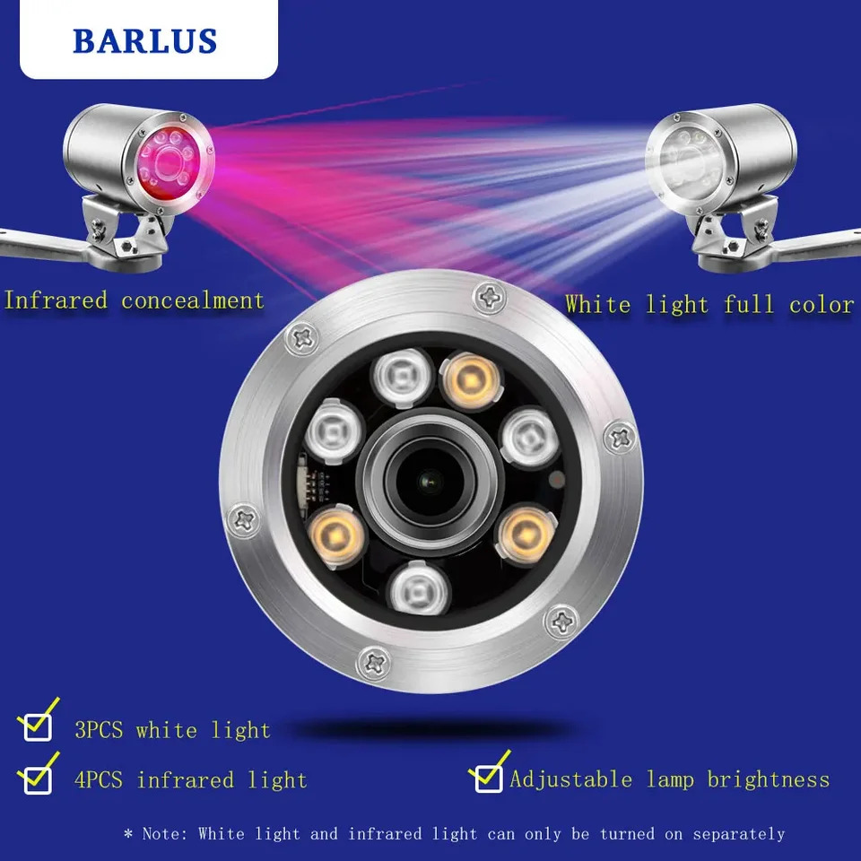 전기 초점 렌즈 양식 수영장 카메라 낚시 IP68 5MP 3.6mm