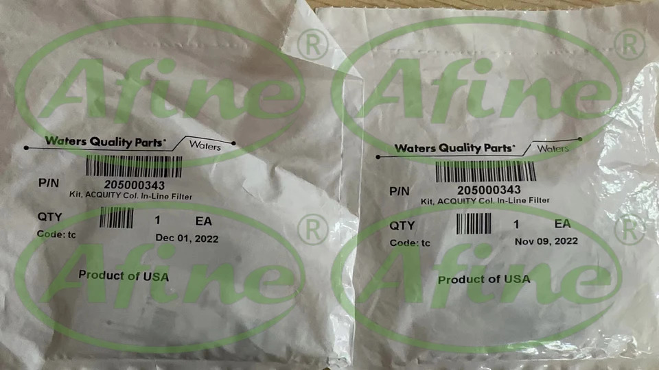 AFINE Waters 205000343 ACQUITY UPLC 컬럼 인라필터 키트