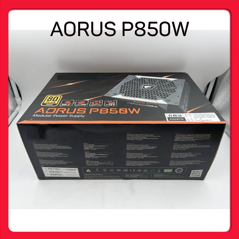 기가바이트호환 골드 풀 모듈 전원공급장치 AORUS P850W
