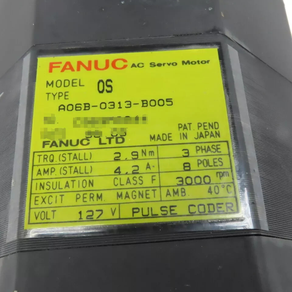 A06B-0313-B005 Fanuc 서보모터 리퍼 완료 Ok A06B 0313 B005