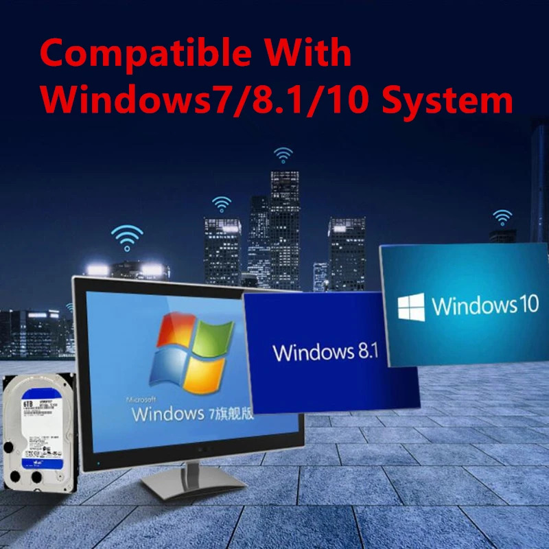 데스크탑 하드 드라이브 WD60EZAZWD Blue 6TB 3.5 SATA 6 Gb/s 256MB 5400RPM새 원본