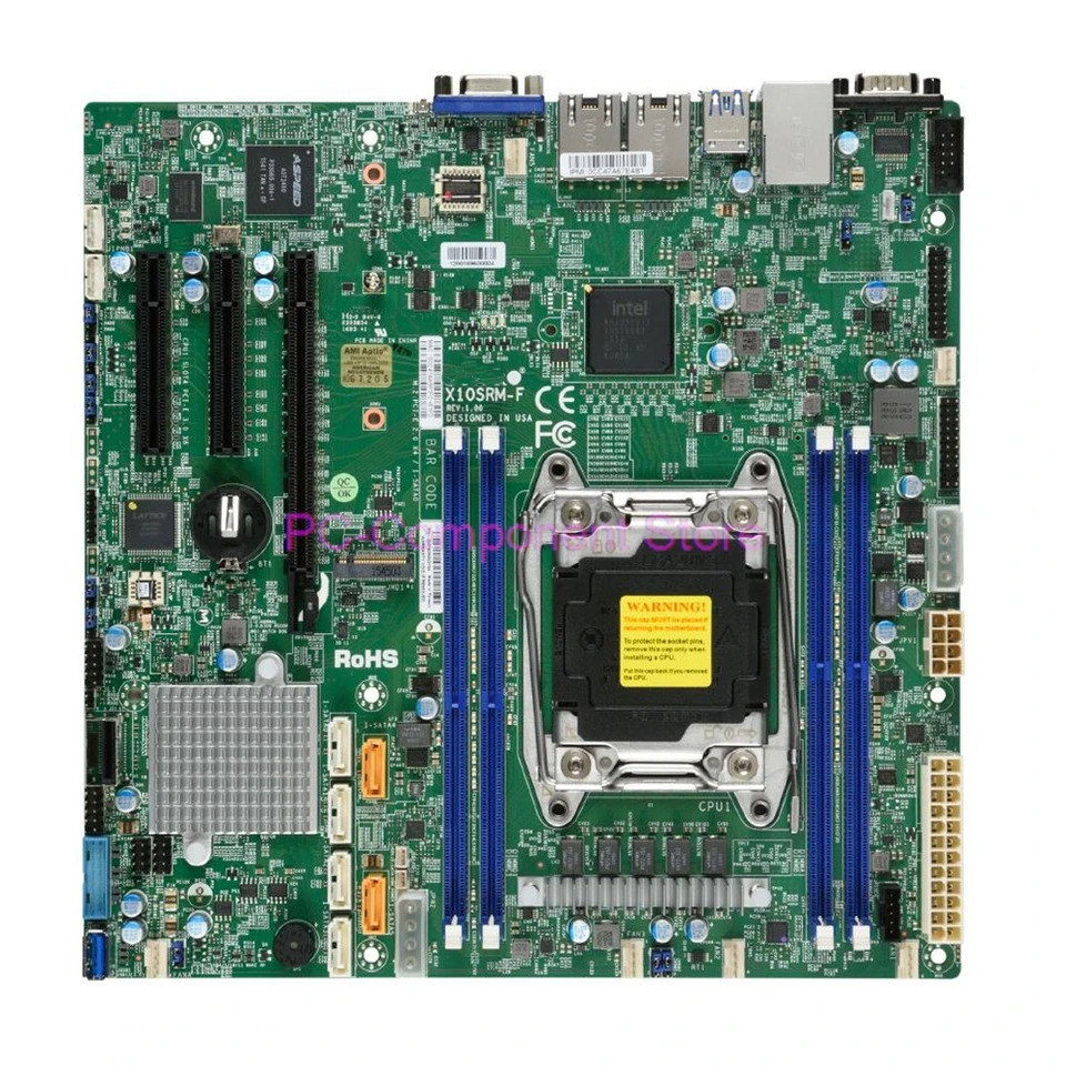 X10SRM-F 서버 마더보드 Supermicro 단일 채널 서버2011 핀 Micro-SATA3 E5-1600 E5-2600 C6