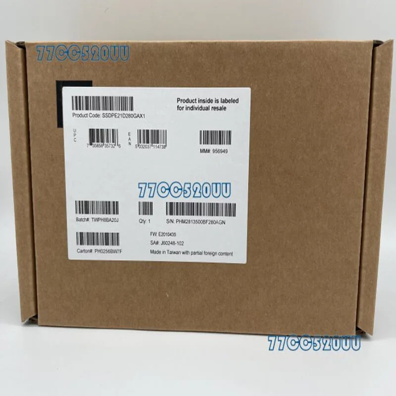 900P SSD오리지널 솔리드 스테이트 드라이브 280GB 2.5 인치 U.2 SSDPE21D280GAX1 신