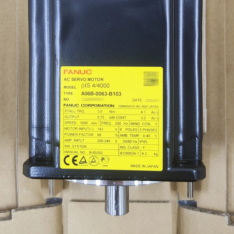 A06B-0063-B103 FANUC AC 서보모터 12개월 A06B 0063 B103