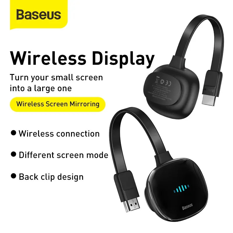 HD 미디어 비디오 스트리머 USB C 타입 와이파이 무선 동글 디스플레이 어댑터 에어플레이