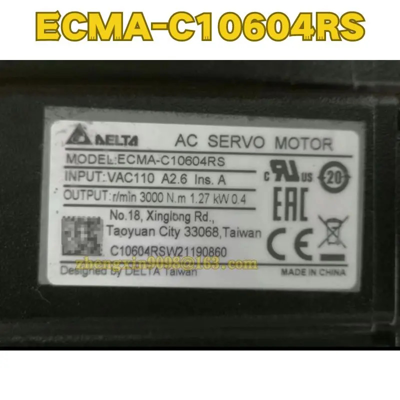 리퍼 서보모터 ECMA-C10604RS ECMA C10604RS 정상 기능 완료